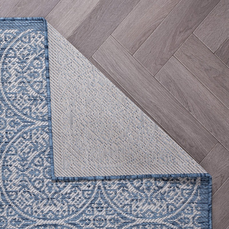 Rugshop Outdoor Rug Runner Transitional Floral Circles Indoor Outdoor Rugs 2x7 gallery