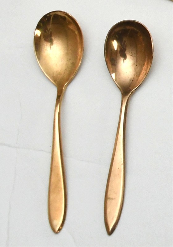 DIRILYTE Dirigold - Gold Toned Finish Regal Flatware Sweden - Set of 45 Pieces gallery