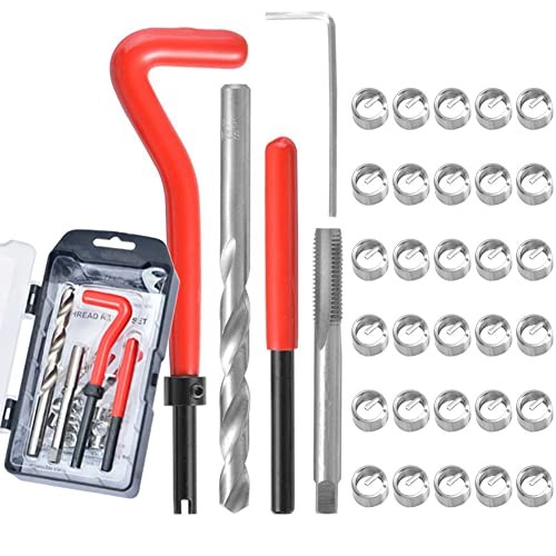 35 Pcs Thread Repair Kit, Stainless M6 x 1mm Thread Repair M6 x1mm Metric gallery