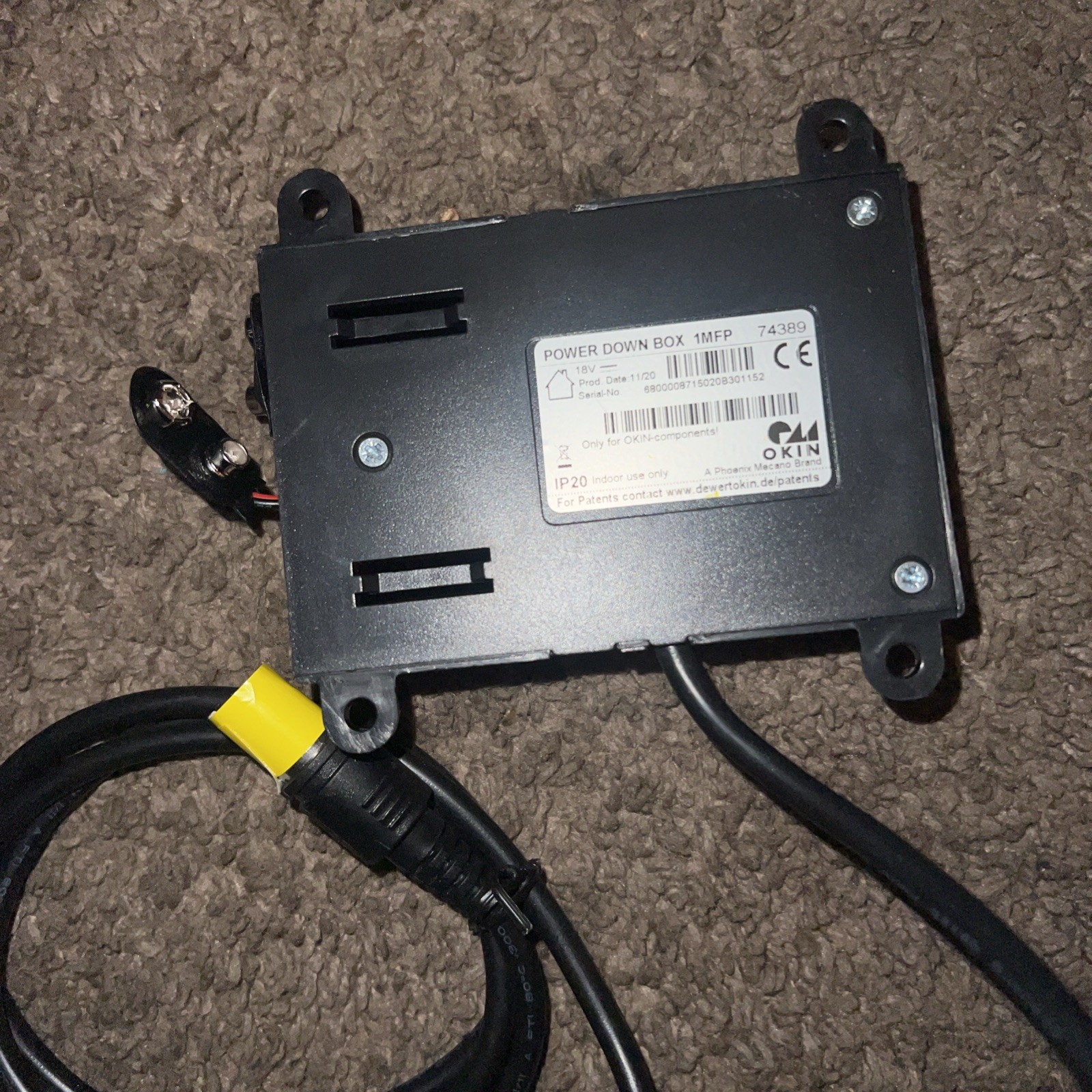 Serta OKIN POWER DOWN BOX 1MFP 74389 Adjustable Bed With 9v Battery Backup gallery