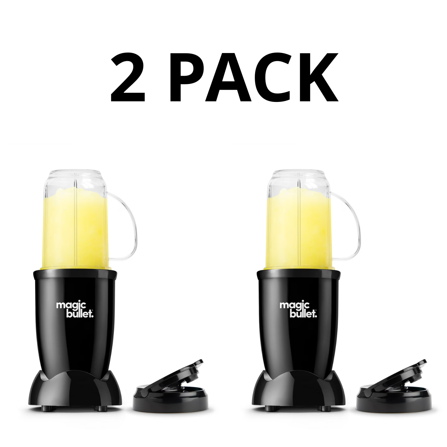 Magic Bullet 4 Piece Personal Blender MBR-0401WM, Black, 2 Pack gallery