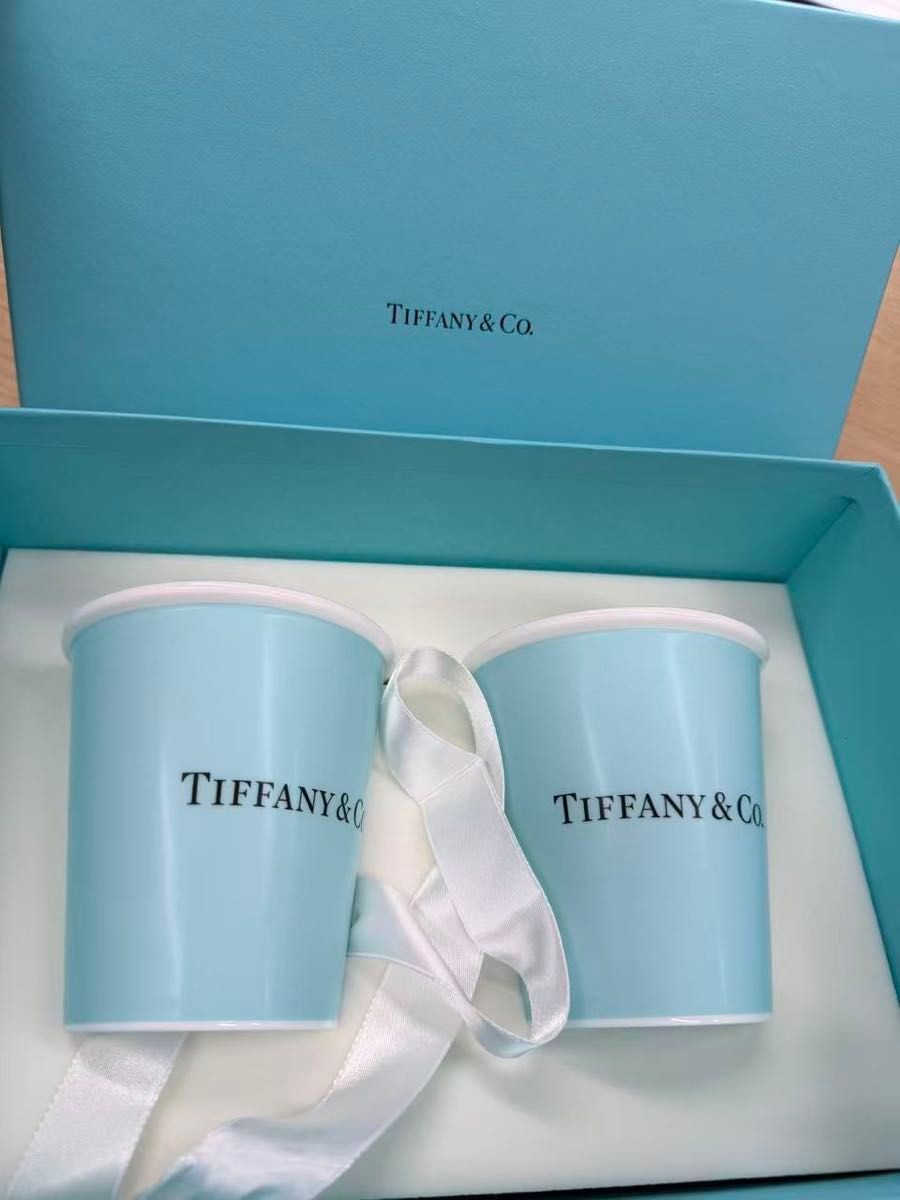 Tiffany & Co. Bone China Paper Cup Set of 2 with box gallery
