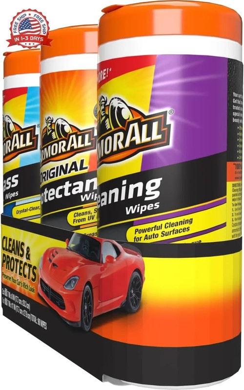 Armor All Car Interior Value Pack, 90 Count, Includes Auto Glass Cleaner, Cleani gallery