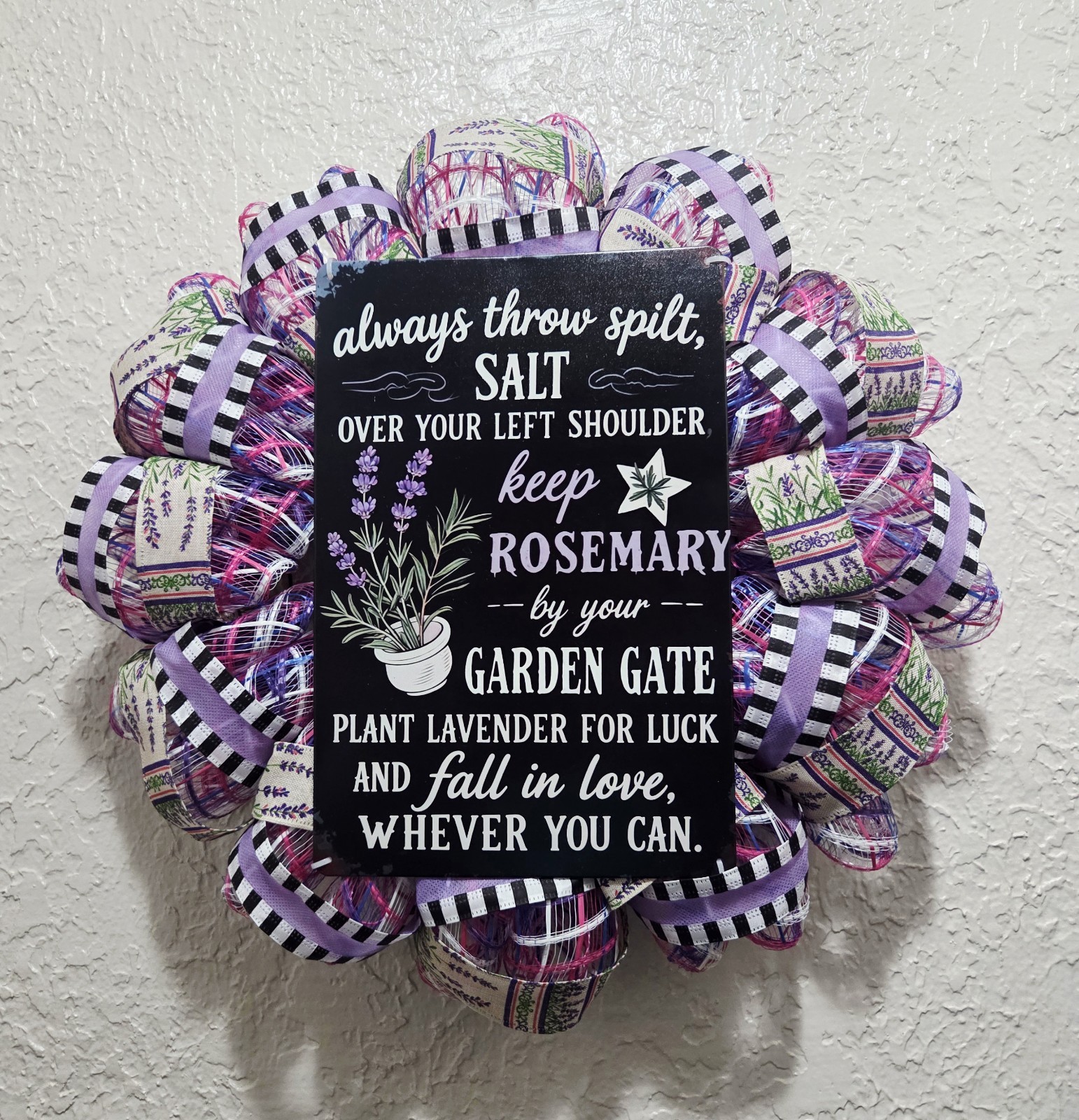 Practical Magic Wreath - Movie Inspired - Deco Mesh and Ribbon gallery