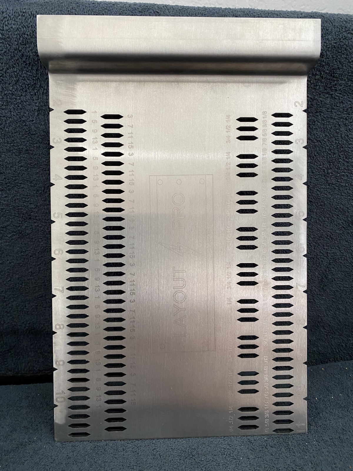 Structural Beam pan layout tool, high grade 304 stainless steel, 3/32x7x11 gallery