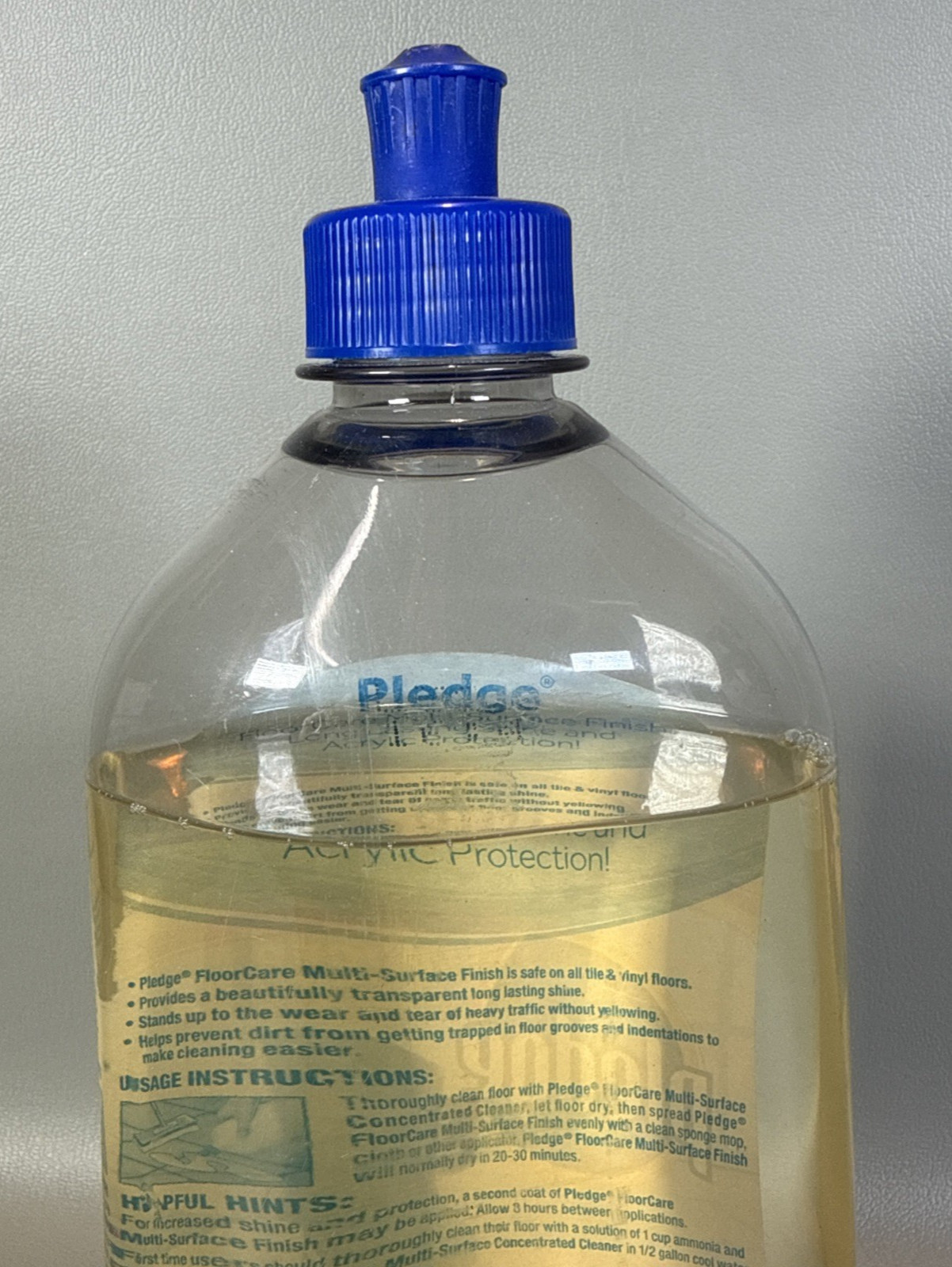 PLEDGE Floor Care Multi Surface Finish Shine Protect Restore Open 90% of 27Oz gallery