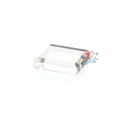 Acrylic Display Stand Block Base with Beveled Edge, 3 Pack (1/2″ H x 3″ W)