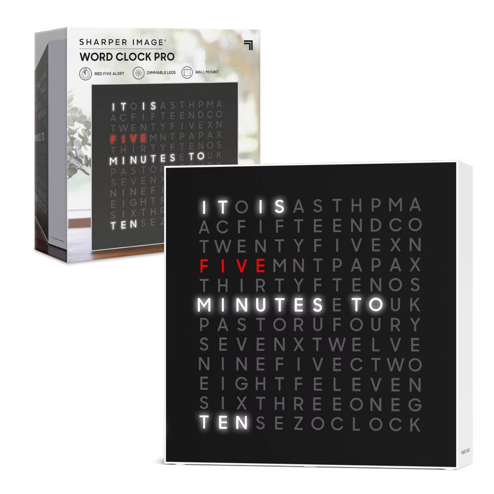 Sharper Image LED Word Clock Pro gallery