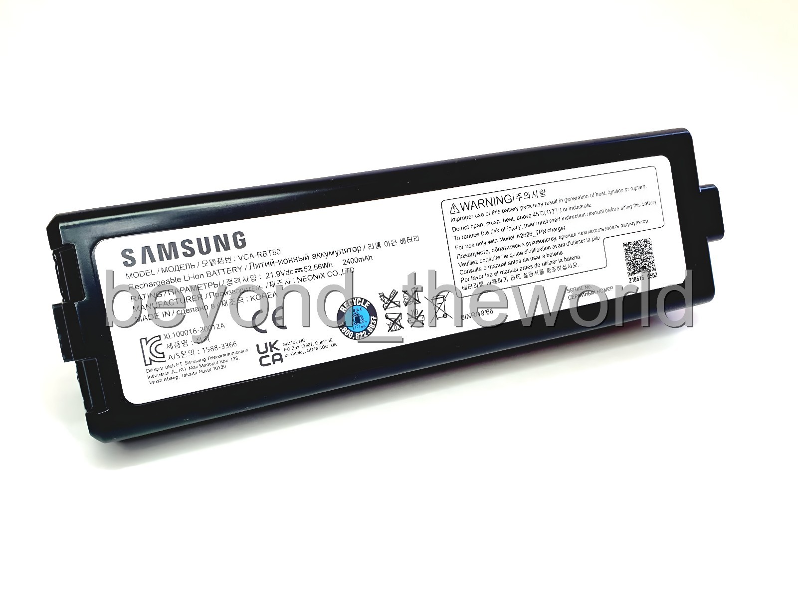 SAMSUNG JET BOT BATTERY VCA-RBT80 VR30T Battery (DJ96-00233A) gallery
