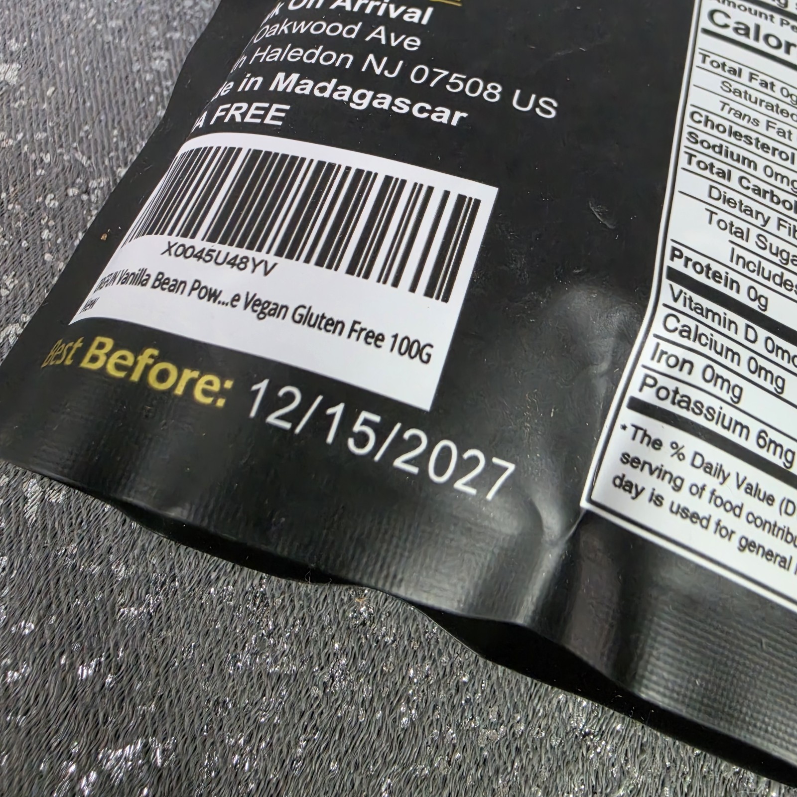 2x LOT ORGFUN True Vanilla Bean Powder Madagascar 100g Vegan Gluten Free Natural gallery