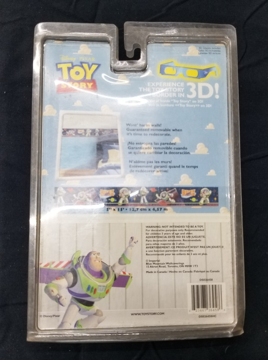 Toy Story Buzz light year Self Stick Removable 3D Wall Border 5" x 15' INV#M-564 gallery