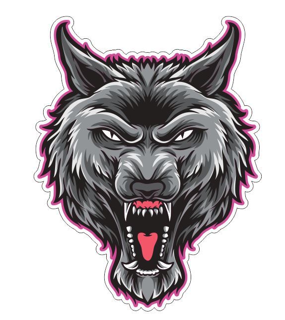 Wolf Wolves Sticker A08
