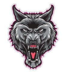 Wolf Wolves Sticker A08