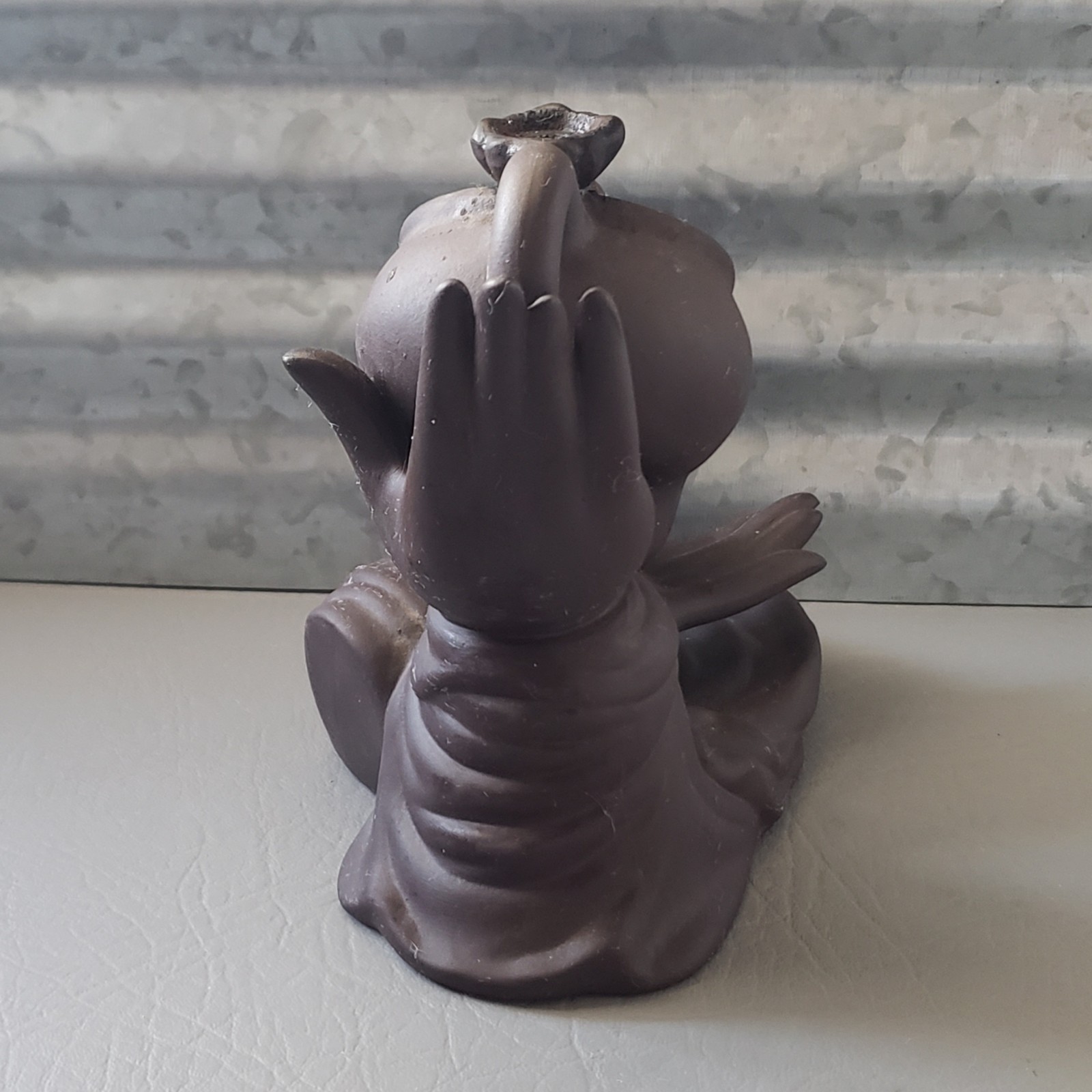 Ceramic Relaxing Waterfall Incense Backflow Incense Holder Decor 5.5"L 6"H 3.5"W gallery
