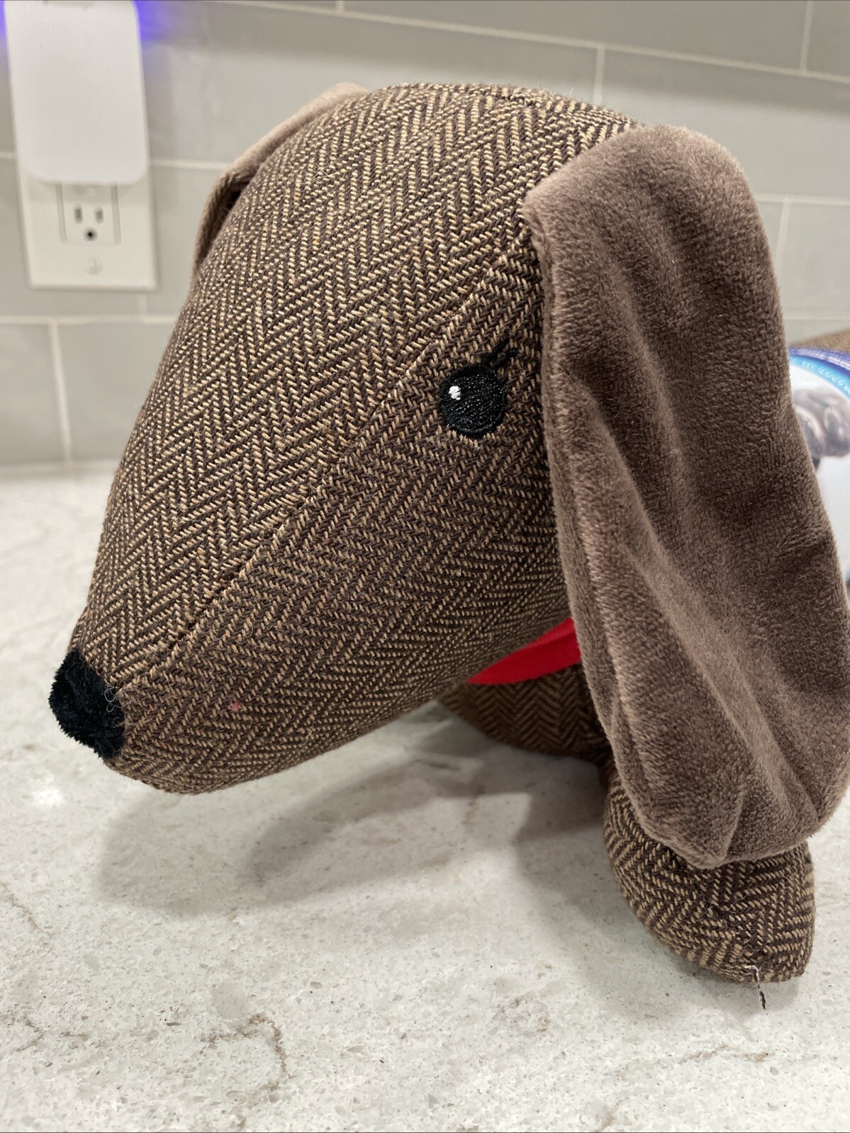 DOG 35” Door Draft Guard Wind Stopper HUMANE SOCIETY Dachshund Weighted 3lb NEW gallery