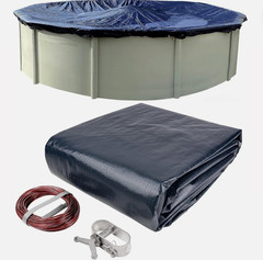 WINTER BLOCK 18’ ft. ROUND POOL WINTER COVER FOR ABOVE GROUND POOLS