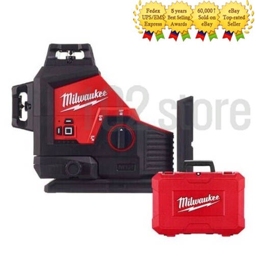 Milwaukee M12 3PL-0C Green 360º 3 Line Plane Laser with Case - Bare Tool gallery