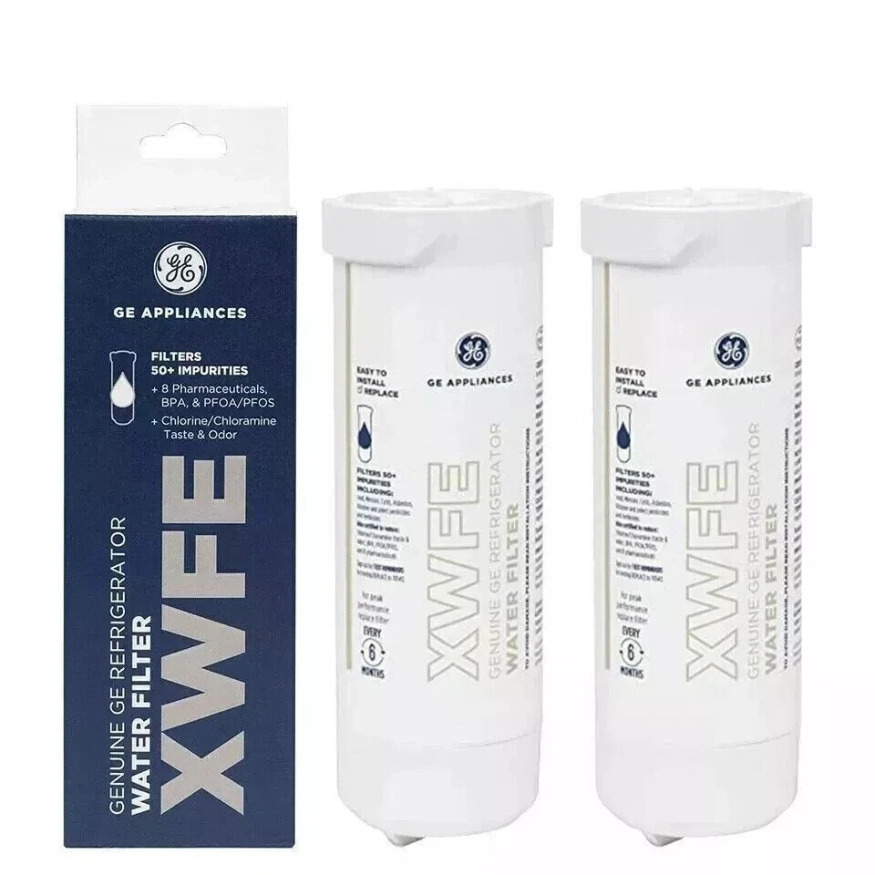 2 PACK GE XWFE Refrigerator Water Filter Replacment Without Chip gallery