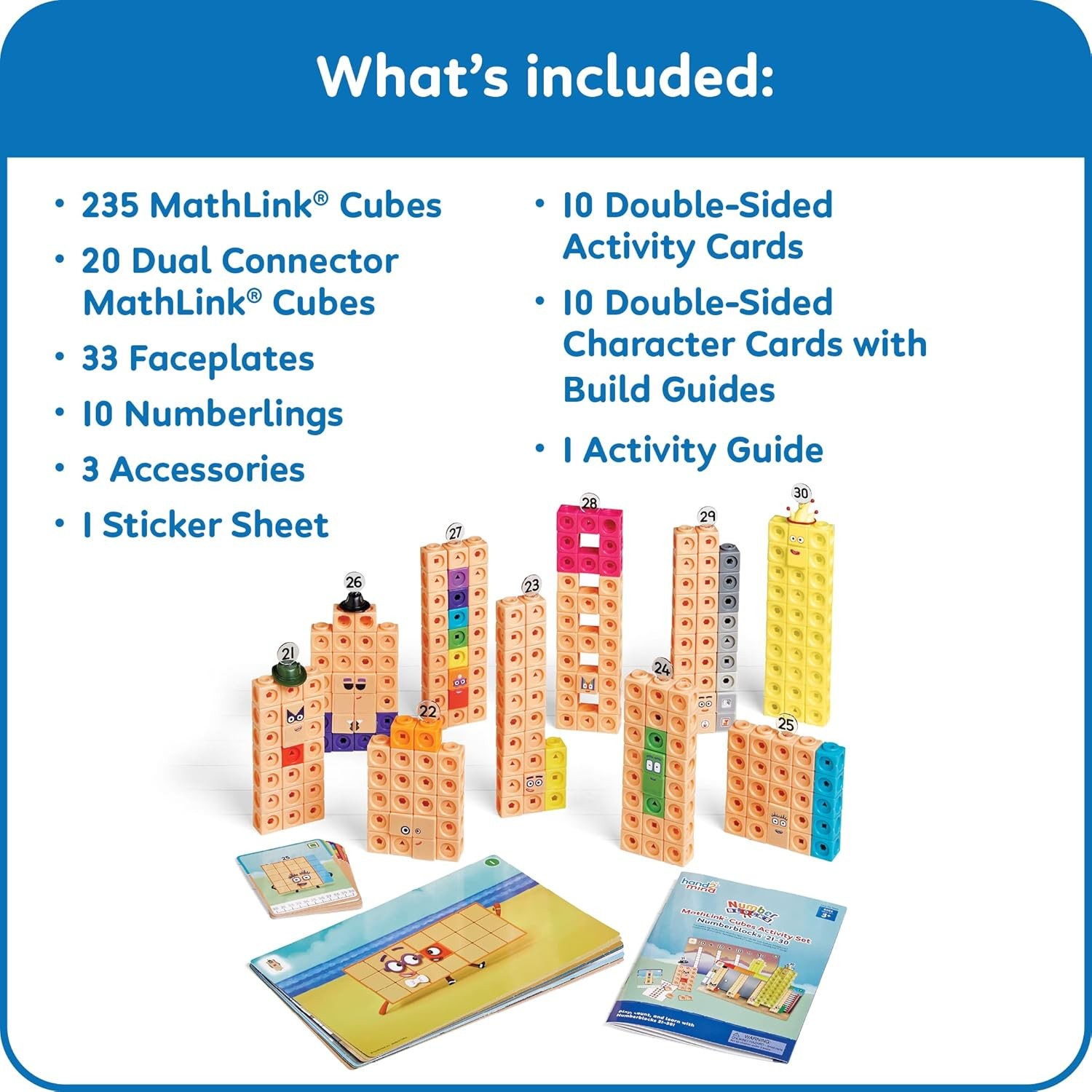 Mathlink Cubes Numberblocks 21-30 Activity Set, 20 Preschool Learning Activities gallery