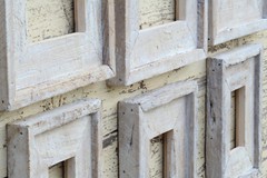 The Post & Beam Whitewashed Pickled White 3.5″-(All Sizes) -Loft Rustic Frames