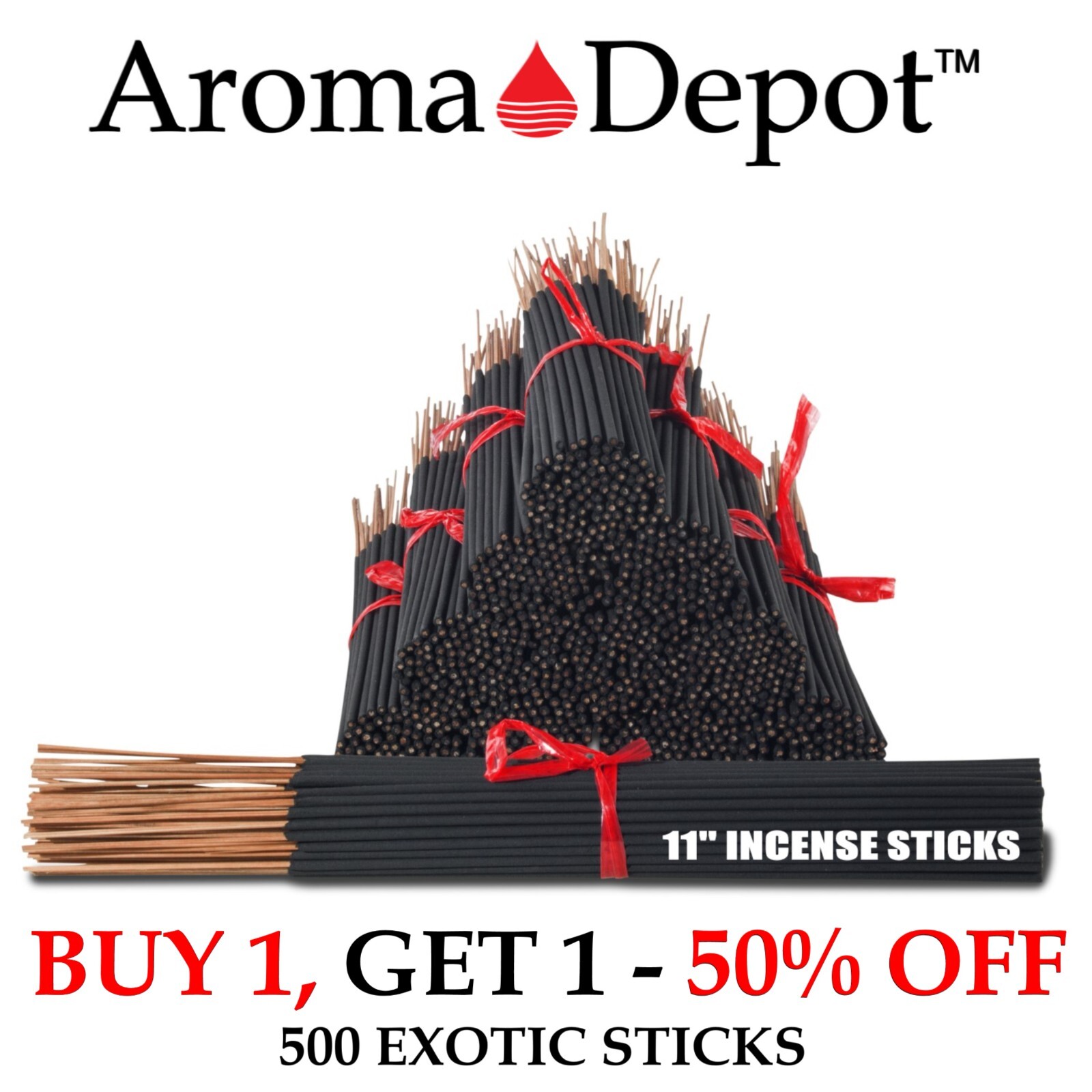 500 Incense Sticks 11'' Wholesale Bundle Pack Hand Dipped Mix Match Fragrances gallery