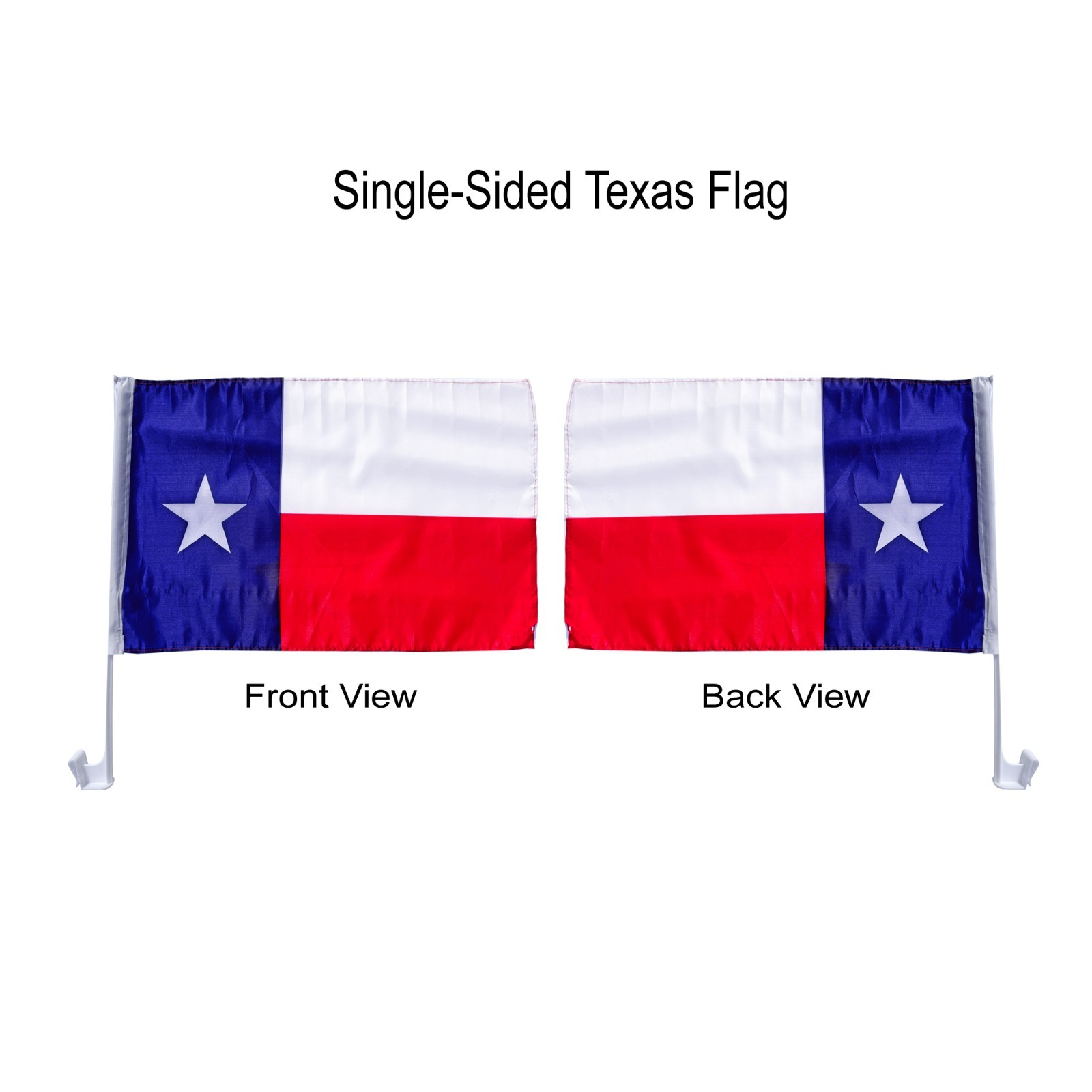 12 PACK Texas TX State CAR AUTO DEALER SUPPLIES Window Clip On Flags 17 x 12 gallery