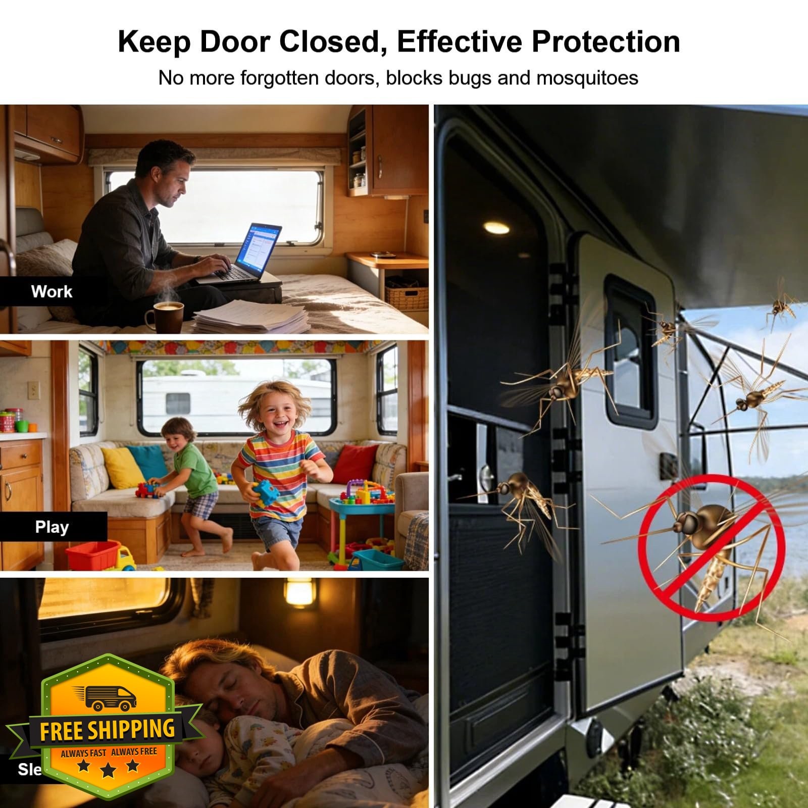 RV Screen Door Closer with Spring, Automatic Door Closer for Camper Travel Tr... gallery
