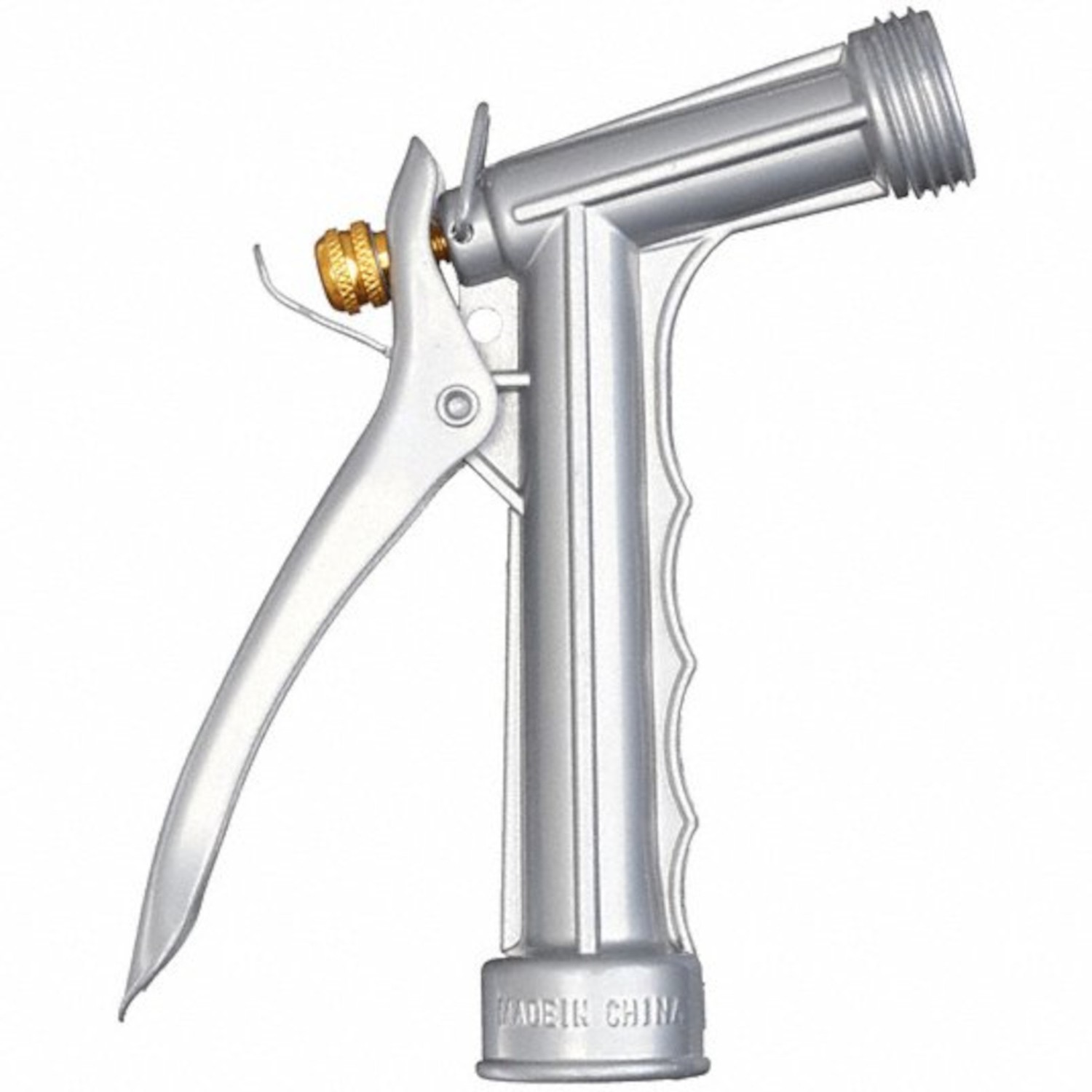 Gilmour 857302-1012 Silver Metal Front Threaded Rear Trigger Control Hose Nozzle gallery
