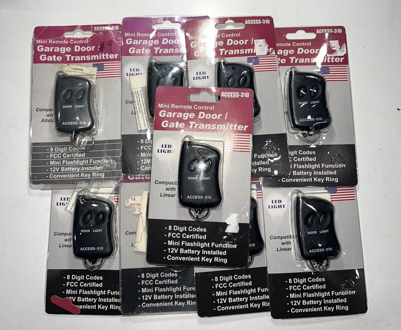 Mini Remote Control Garage Door / Gate Transmitter Access 318 & 310 Lot of 9 gallery