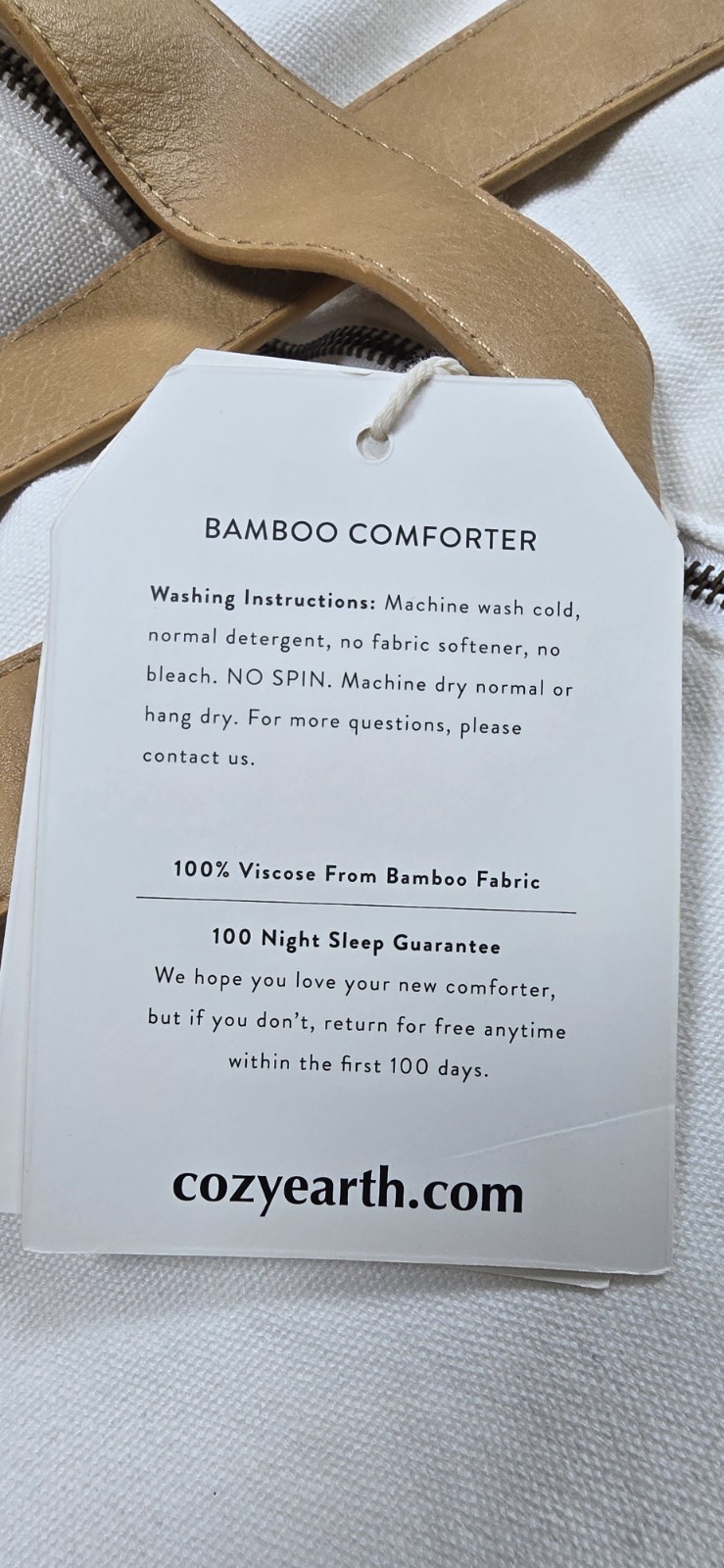 New - Cozy Earth Bamboo Comforter (Queen) gallery