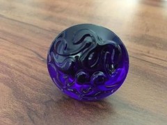 Knob Handle Pull Kitchen Cabinet Hardware Sapphire Glass Acrylic Blue