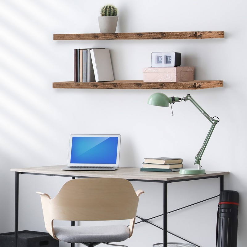 Sorbus Floating Shelves for Wall, 2 Pack (35 Inch) Long Wall-Mounted Shelves gallery