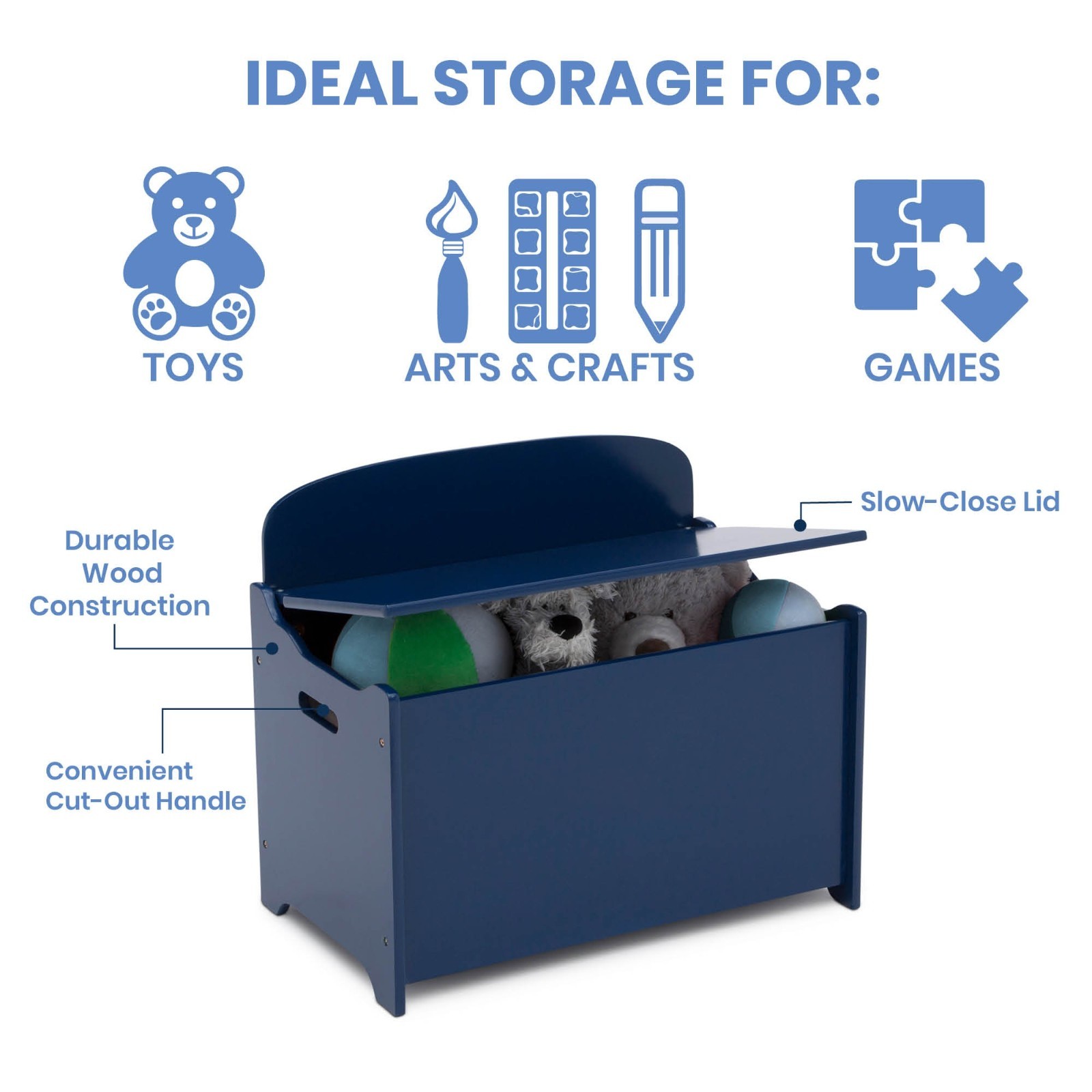Deluxe Toy Box, Blue gallery