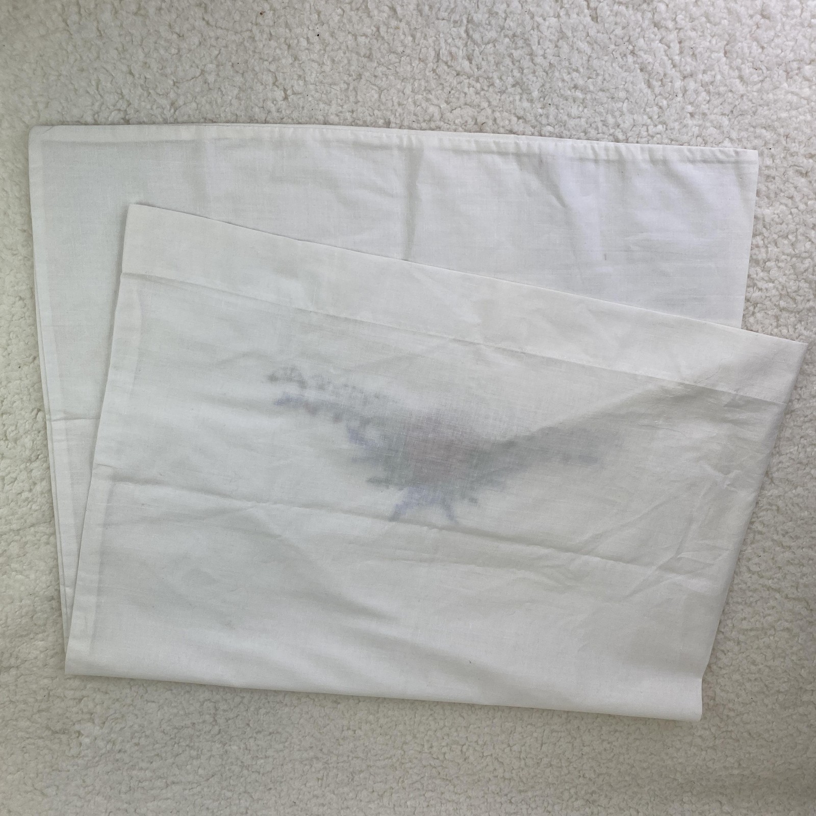 Pillow Sham Standard 20x26 White Rose Floral 100% Cotton Embroidered Handmade gallery