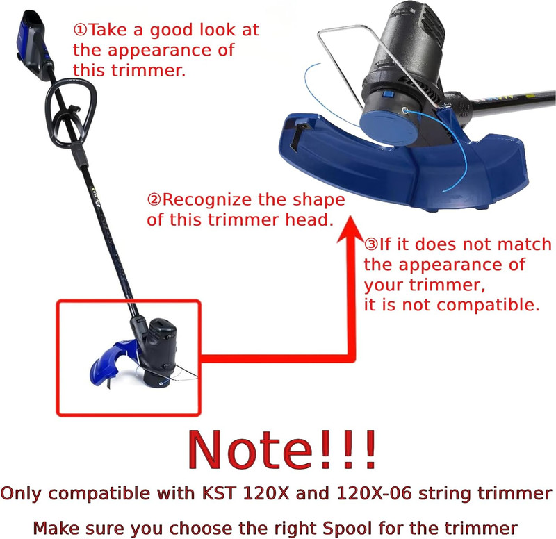 6 PCS Weed Eater String Compatible with Kobalt 40V Cordless String Trimmer KST 1 gallery
