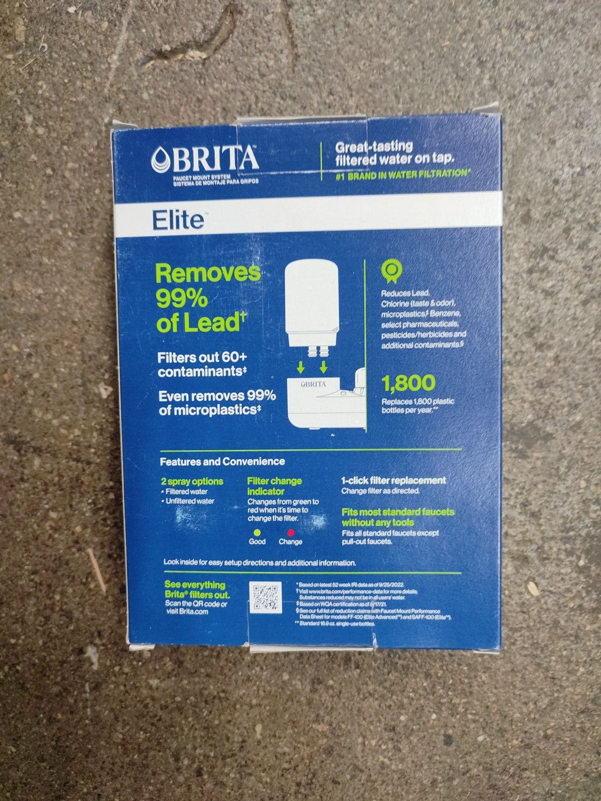Brita 35618 On Tap Faucet Mount 1 Liter Water Chrome Filter System gallery