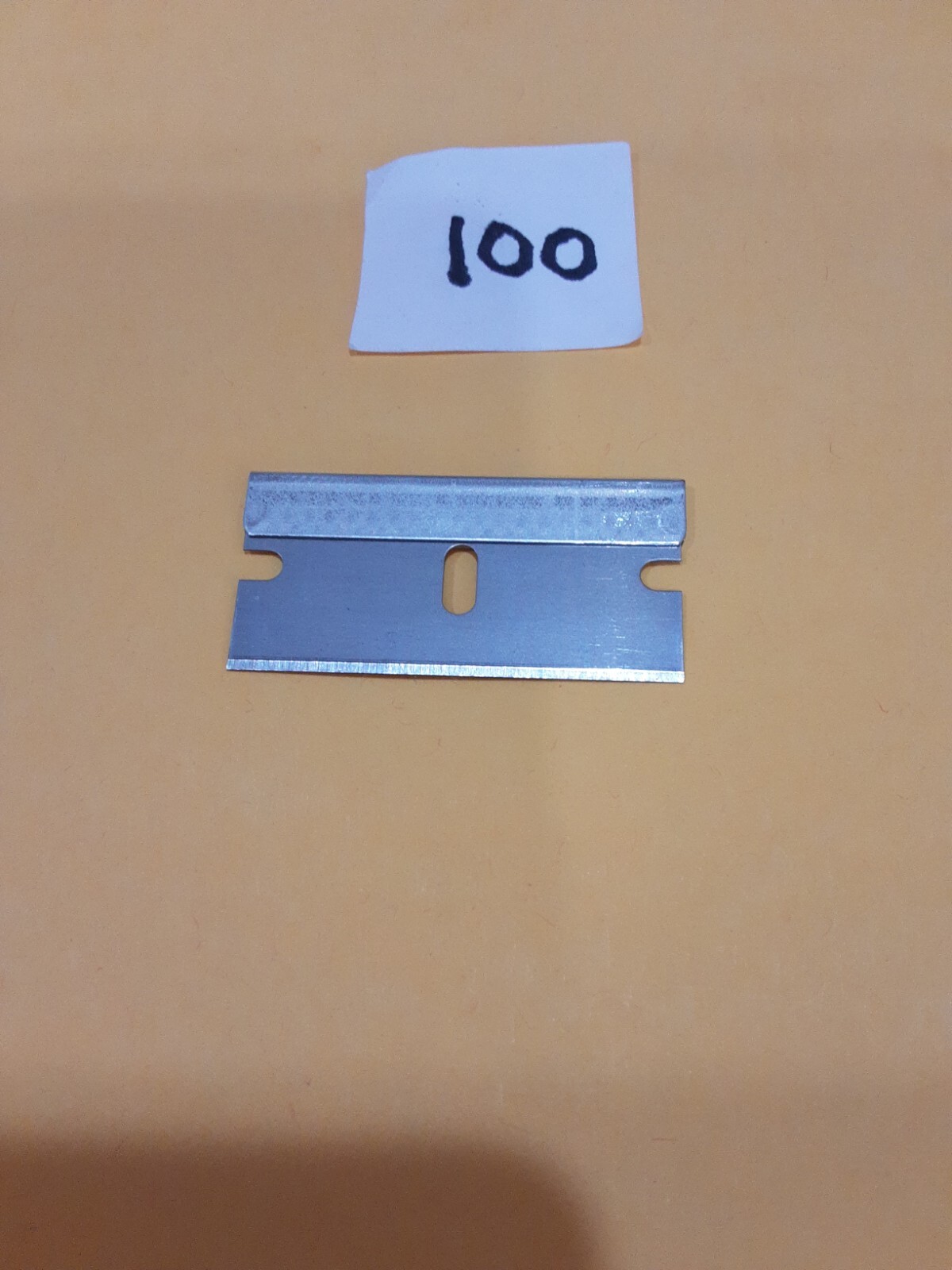 100 USA Single Edge Razor Blades Box Cutter Scraper Tool Sharp No 9 DOUBLE HONED gallery