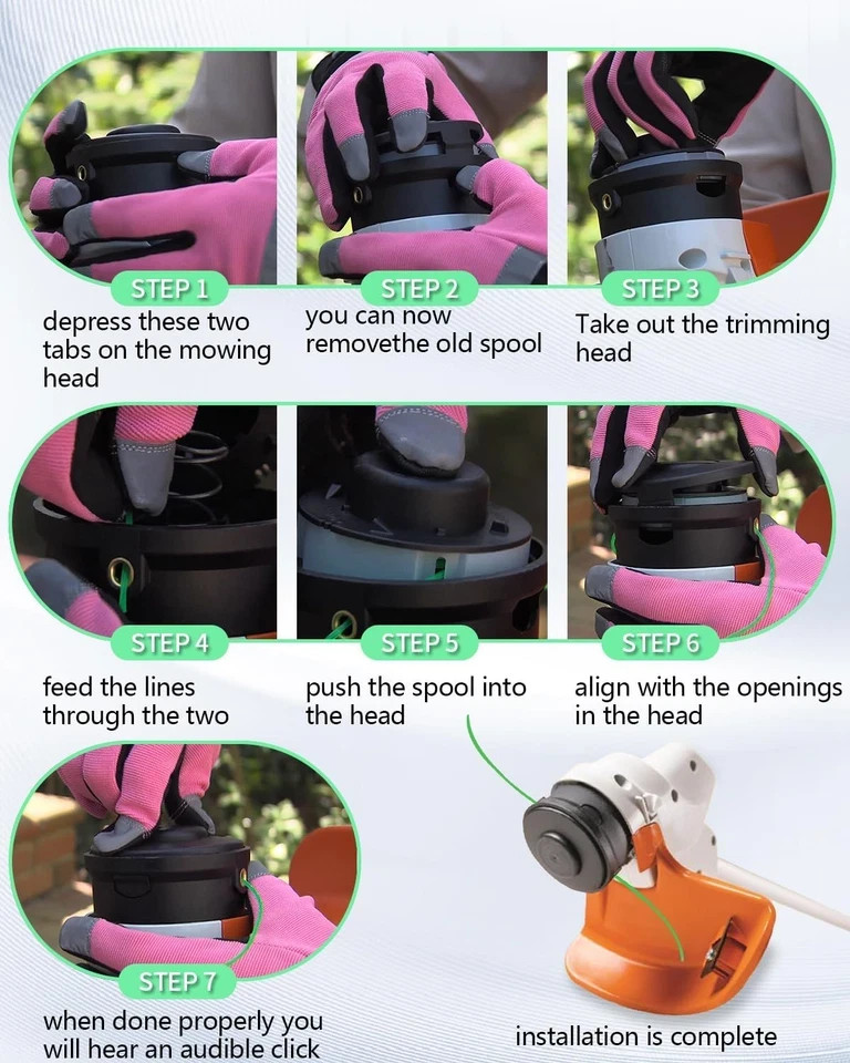 Replacement Spool for Stihl Fsa 56 3 Pack,Weed Eater String for Stihl Autocut 2- gallery