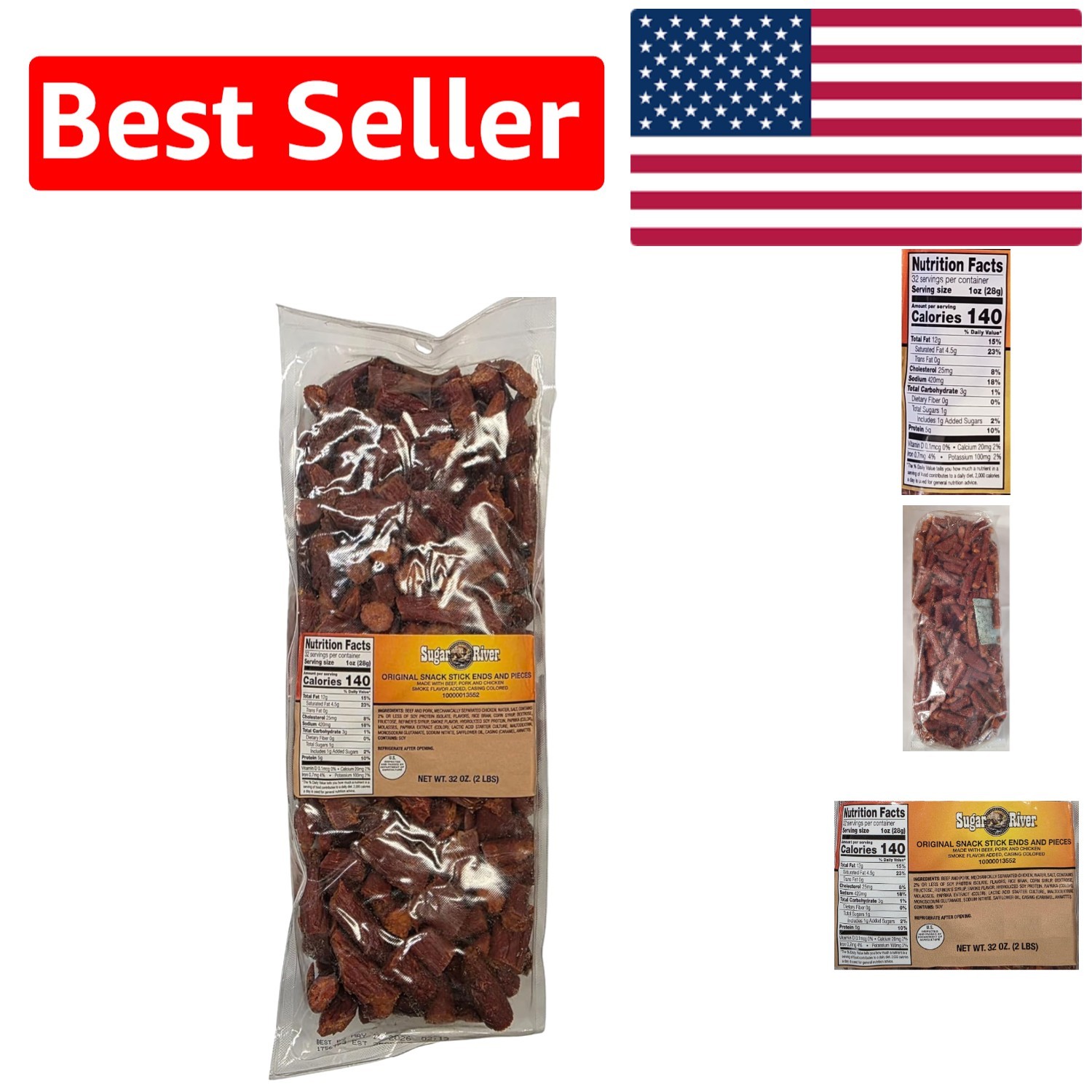 2lbs Snack Stick Ends & Pieces - Quality Bites for Any Occasion gallery