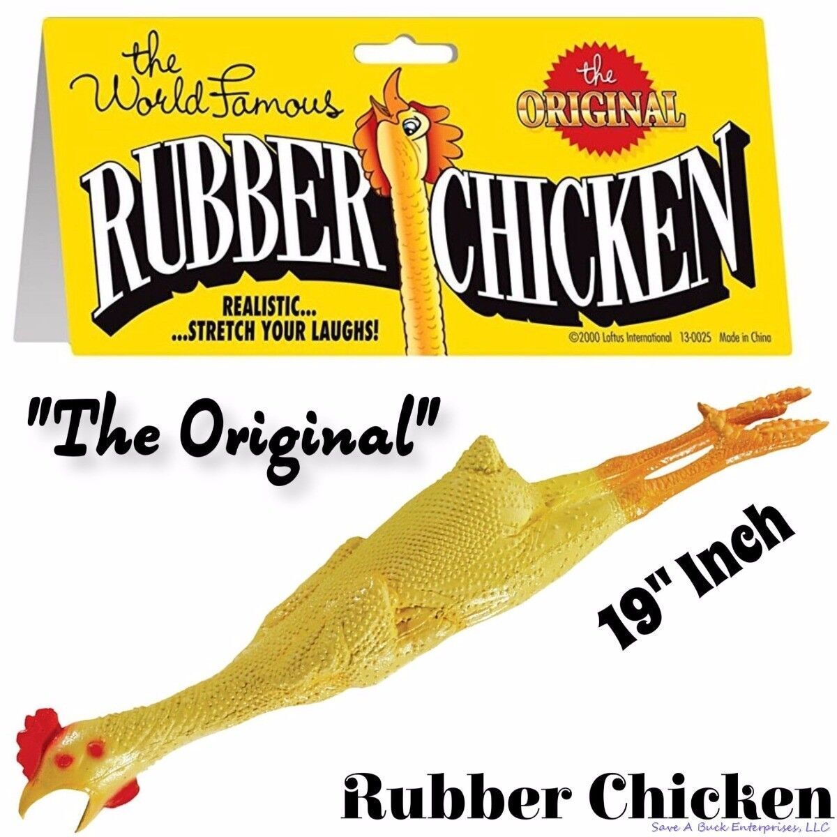 Loftus "The Original" World Famous Rubber Chicken - Classic Fun Gag Joke Toy gallery