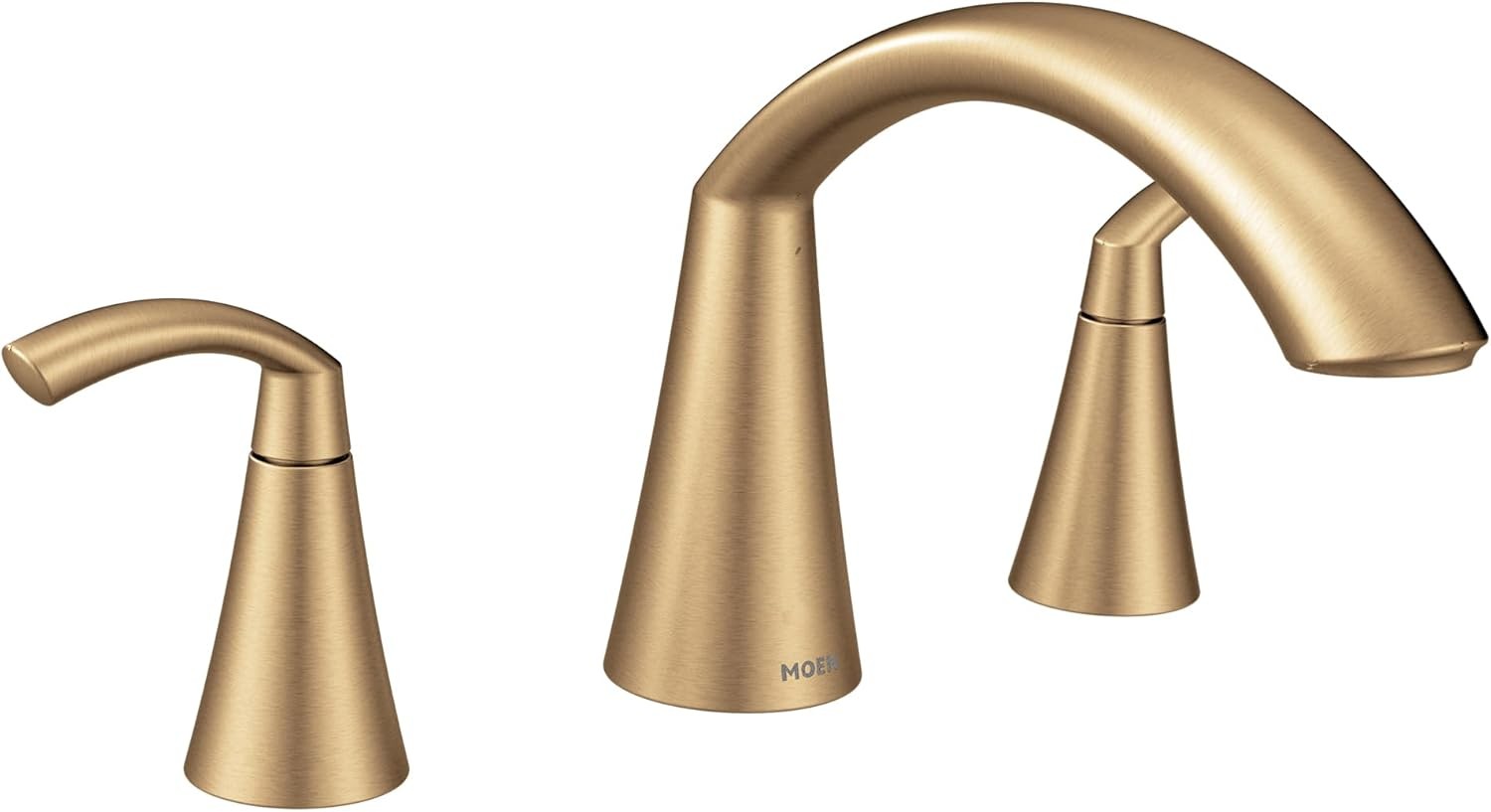 NEW CONDITION Moen Glyde Bronzed Gold High Arc Roman Tub Faucet, T373BZG gallery