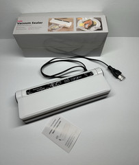 AD03 Vacuum Sealer Machine Automatic Food Vacuum Sealing System 130W Open Box