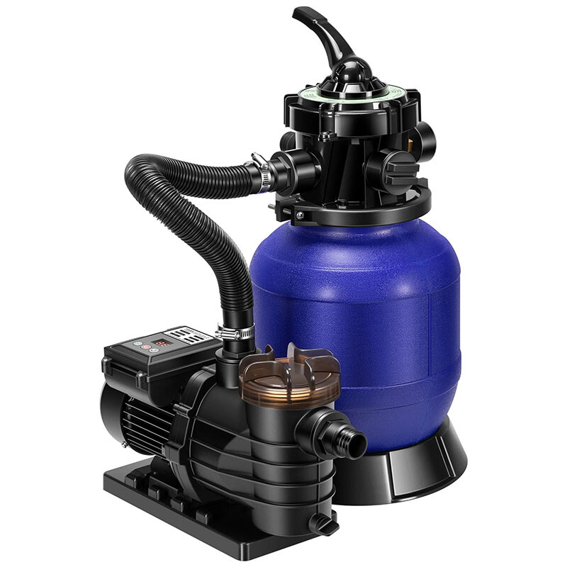 10'' Sand Filter Pump w/ 1/3 HP In/Above Ground Water Pump 2087 GPH 7-Way Valve gallery