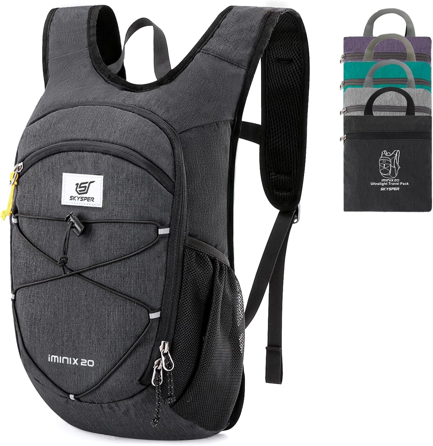 15L/20L Foldable Hiking Backpack Lightweight Packable Travel Daypack with Che... 2