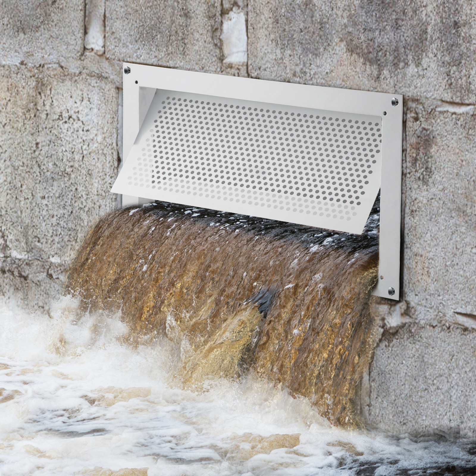 VEVOR Crawl Space Flood Vent Foundation Flood Vent 8"Height x 16"Width Wall Vent gallery