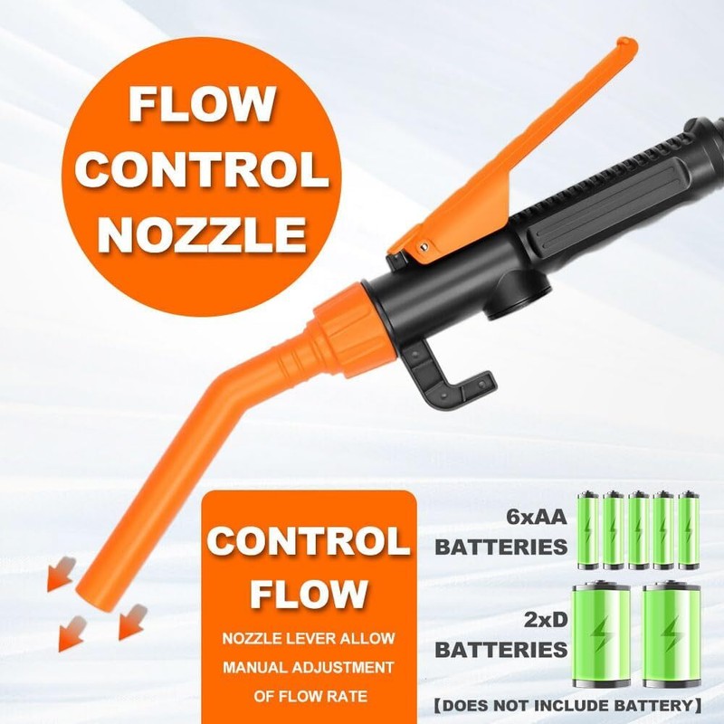 2Pack Portable Transfer Pump Battery Operated Electric Pump Gas Transfer 2.4 GPM gallery