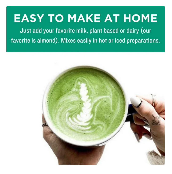 Jade Leaf Matcha, Organic Japanese Matcha Latte Mix, Powdered Tea, 3.5 Oz gallery