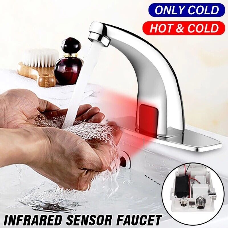Automatic Motion Infrared Sensor Faucets Smart Touchless Bathroom Sink Faucet gallery