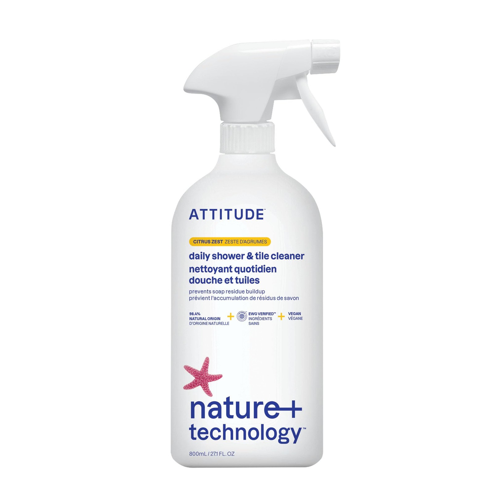 Shower & Tile Cleaner Spray, EWG Verified, Bathroom Cleaner Removes Soap Scum... gallery