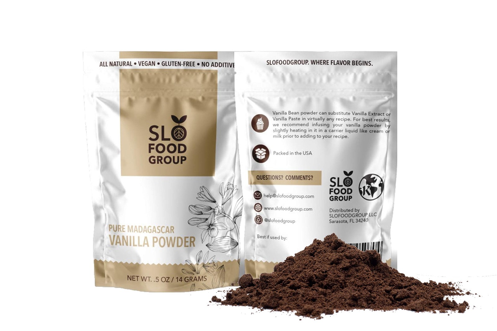 Slofoodgroup - Madagascar Vanilla Bean Powder - [ .5 0.5 Ounce (Pack of 1) gallery